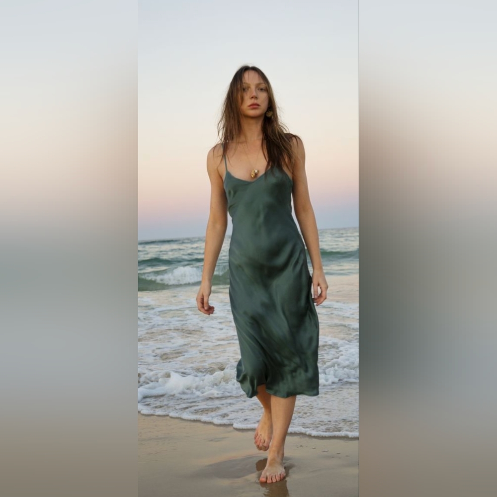 Silk Laundry 90's slip dress - M